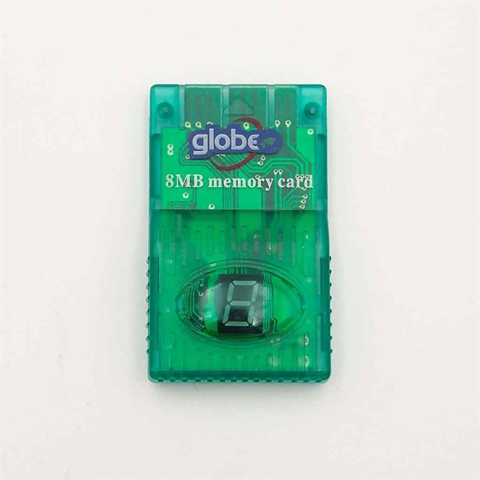 Playstation 1 Tilbehør - Uoriginalt Memory Card Clear - 8 Mega (Genbrug) (B Grade)